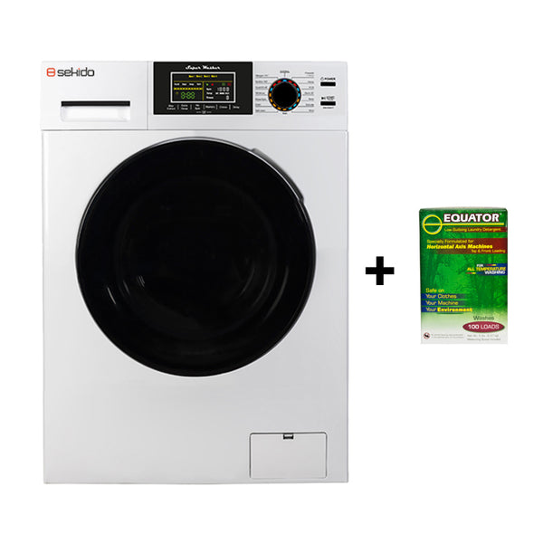 18 Lbs White Super Washer With 1 Pack Of Detergent (5lbs)