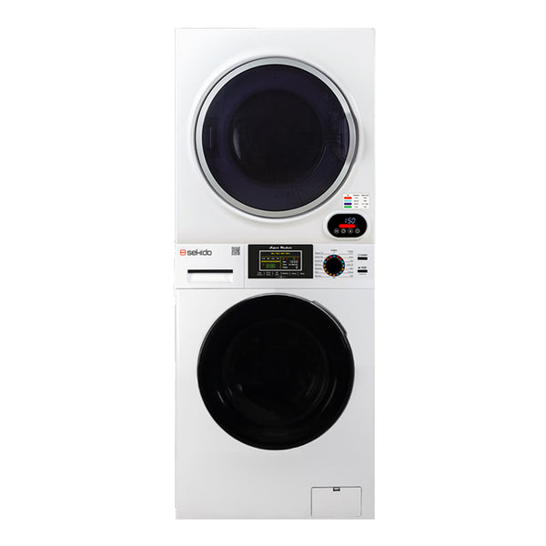 Sekido 1.9 cu.ft.  White Super Washer + 3.5 cu. ft. White Compact Dryer
