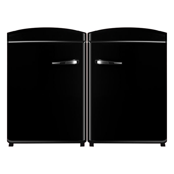 ConServ 3.2 Cu.Ft. Frost Free Black Retro Convertible Refrigerator-Freezer Set