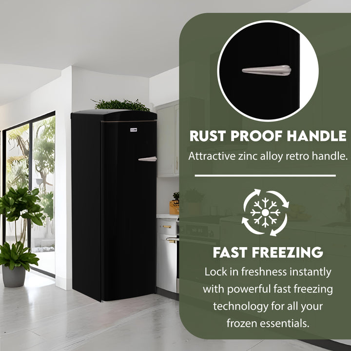Conserv 8.3 cu.ft. Classic Retro Upright Freezer – Frost-Free, Cream F ...