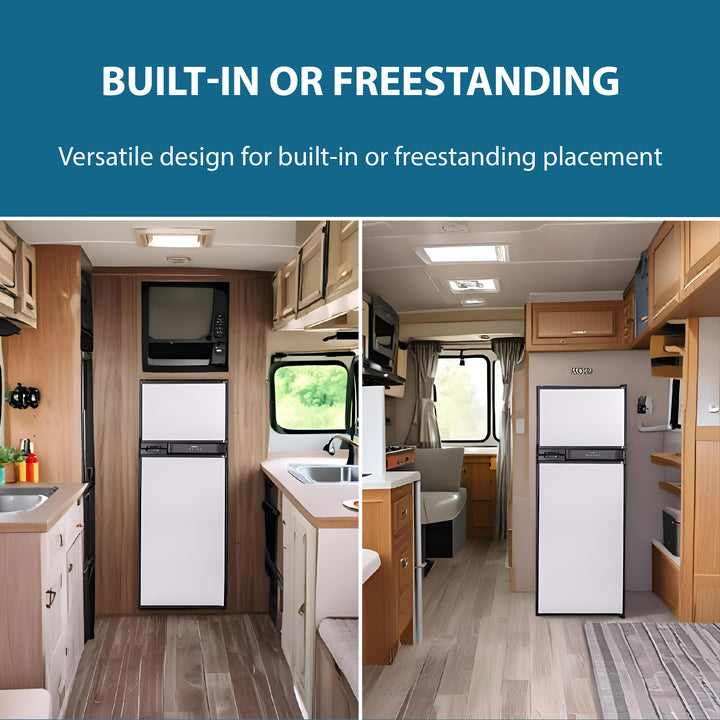 Conserv 10 cu.ft. RV Refrigerator-Freezer – Top Mount, 12V DC, Frost-F ...