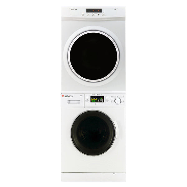 Sekido 13lbs White Super Washer+13lbs/ 3.5 cu.ft White Compact Dryer